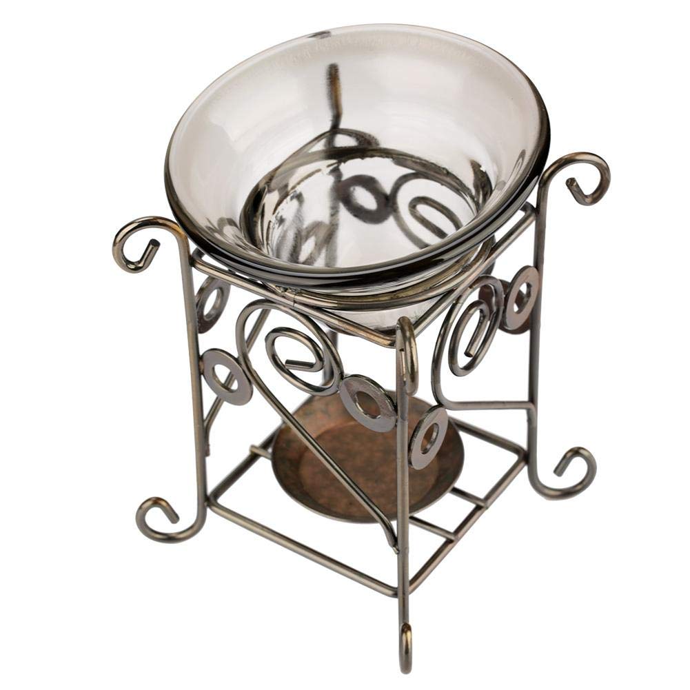 Deer-Shaped Iron Candle Holder & Essential Oil Diffuser - Aromatherapy Burner Lamp for Home Spa, Yoga, Meditation & Relaxation (Style 2)