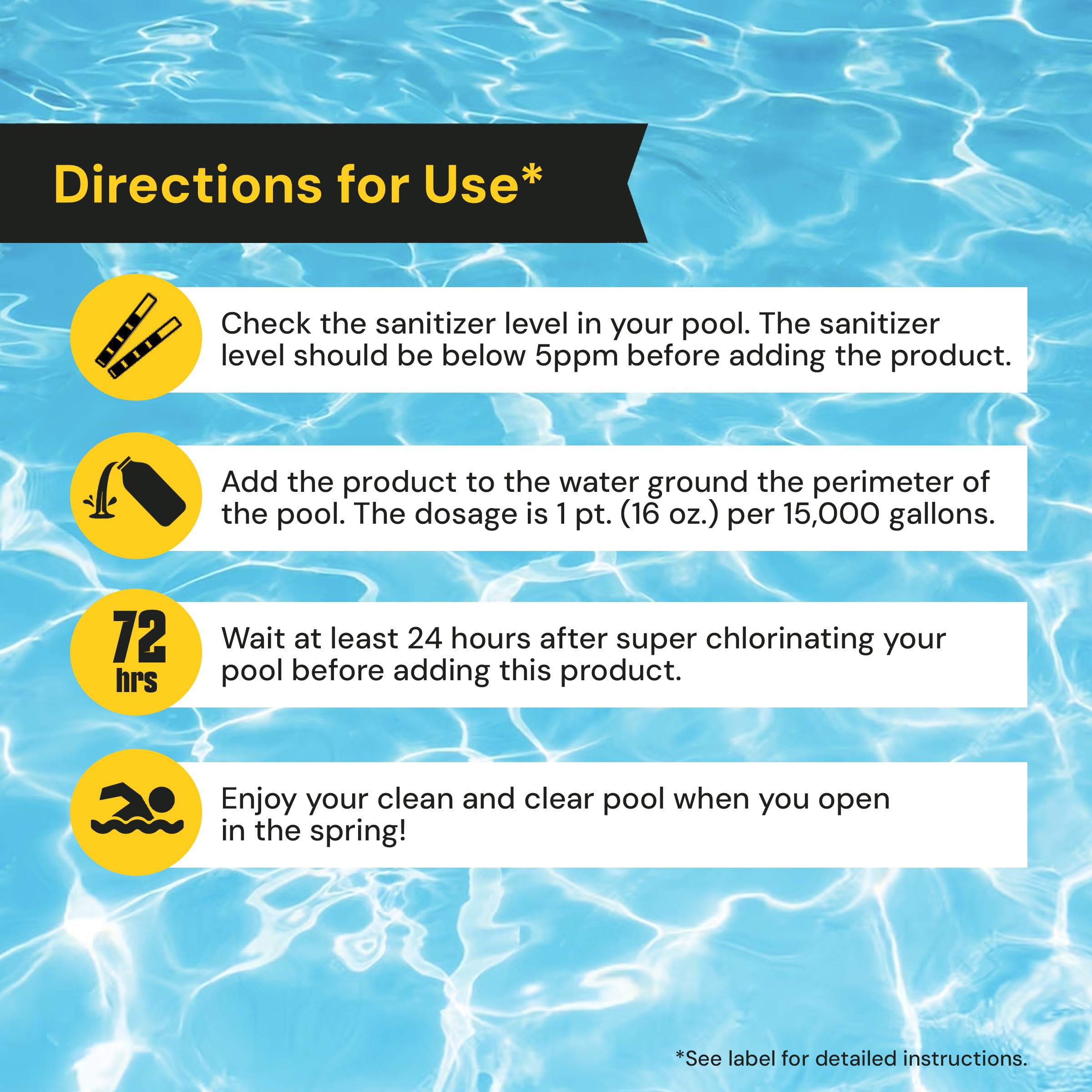 MAV AquaDoc Pool Closer - Complete Winter Pool Closing Kit with Chemicals | Above Ground & Inground Pool Winterizer | White Pool Maintenance Supplies (AD-WPC) | Ideal for Seasonal Pool Protection & Winterization