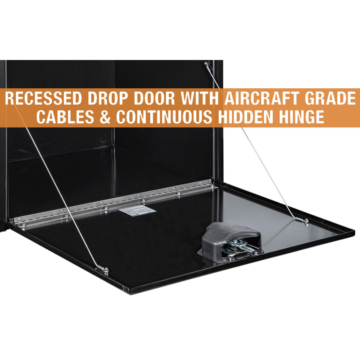 Buyers Products 1704305 Black Steel Underbody Truck Tool Box with Lockable T-Handle Latch - 24x24x36 Inch Heavy Duty Storage Chest | Made in USA | Perfect for Pickup Trucks, Work Vans & Construction Equipment Organization