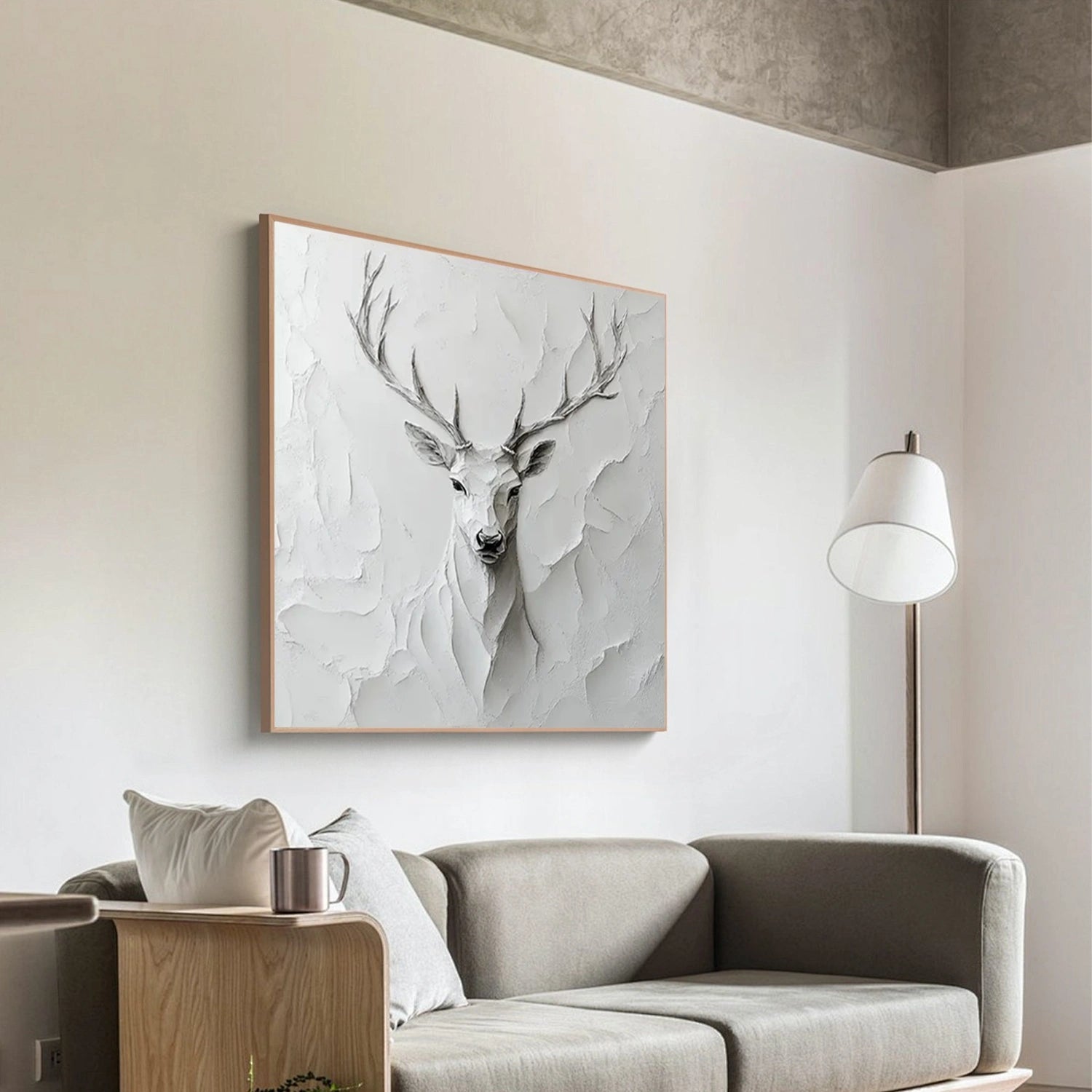 Animal Art Painting #AP114 - Handmade Canvas Wall Decor for Living Room, Bedroom & Office | Wildlife & Nature Inspired Artwork