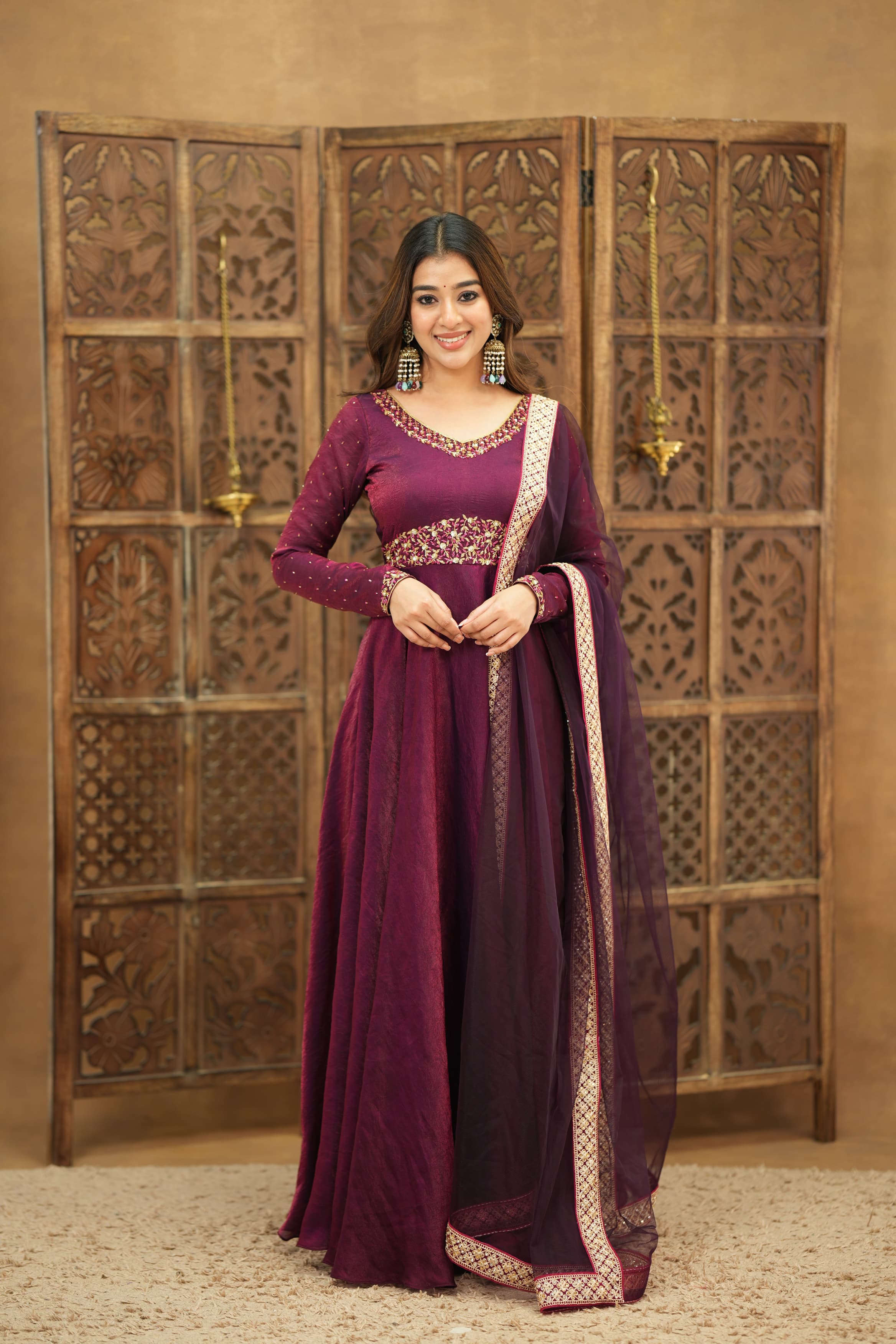 Premium Designer Anarkali Dress for Women | DD727 Reetha | Elegant Indian Party Wear for Weddings & Festivals