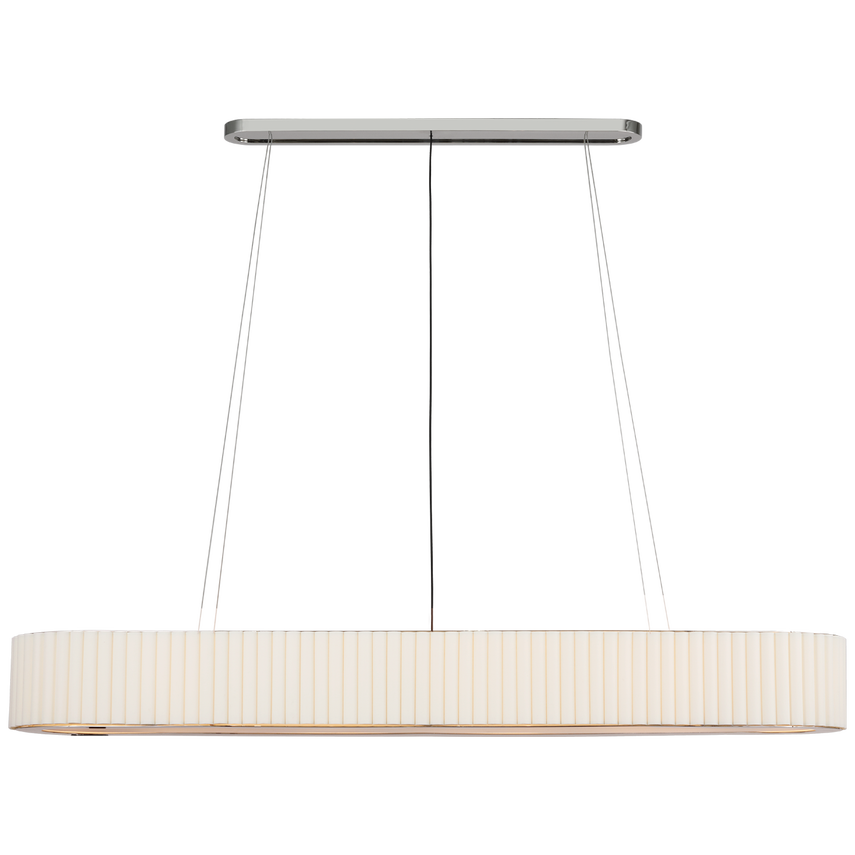 Amara Extra Large Linear Chandelier - Modern Crystal LED Pendant Light for Dining Room, Living Room, and Bedroom - Perfect for Home Decor and Interior Lighting