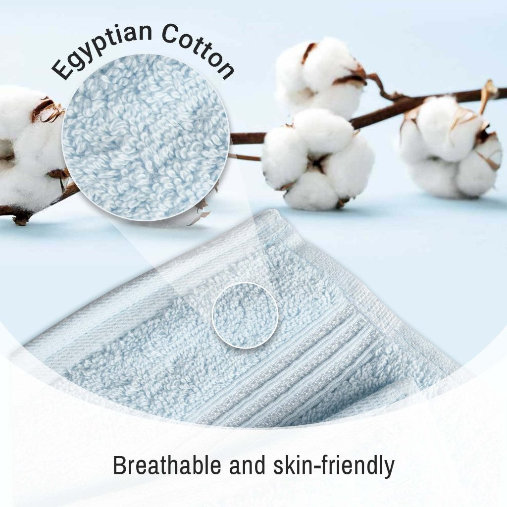 Premium 6-Piece Egyptian Cotton Towel Set - Ultra Soft, Highly Absorbent Bath Towels for Spa, Hotel & Luxury Home Use