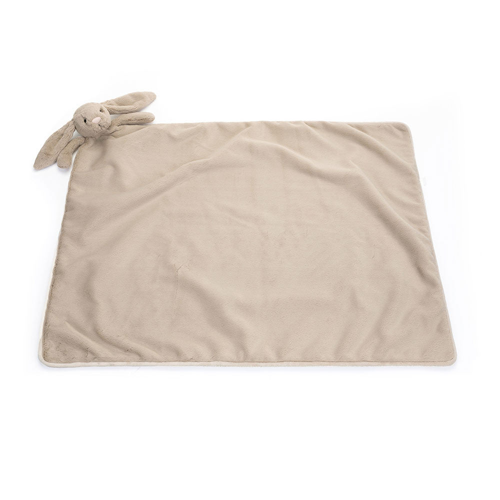 Soft Plush Bashful Bunny Blanket for Babies & Toddlers - Cozy Nursery Blanket for Cuddling, Swaddling & Sleep Time Comfort