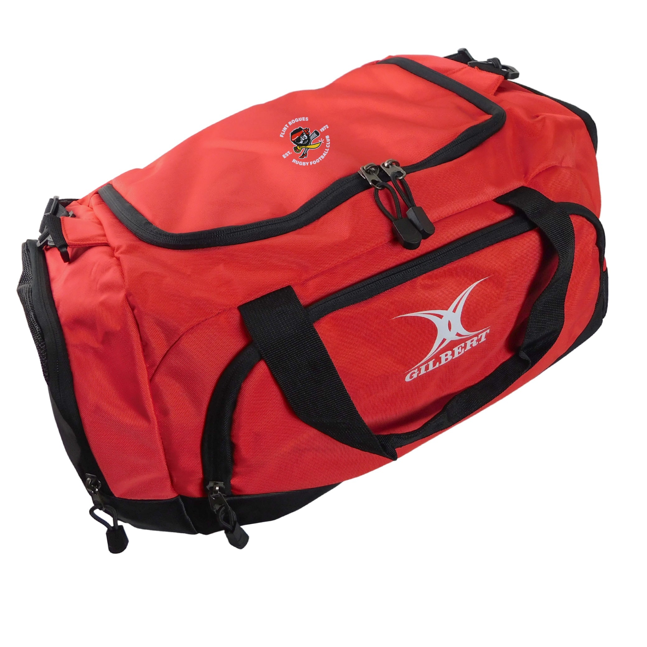 Flint Rogues RFC Gilbert Player Holdall V3 - Premium Rugby Sports Duffle Bag for Training & Travel - Durable Gear for Athletes & Rugby Fans