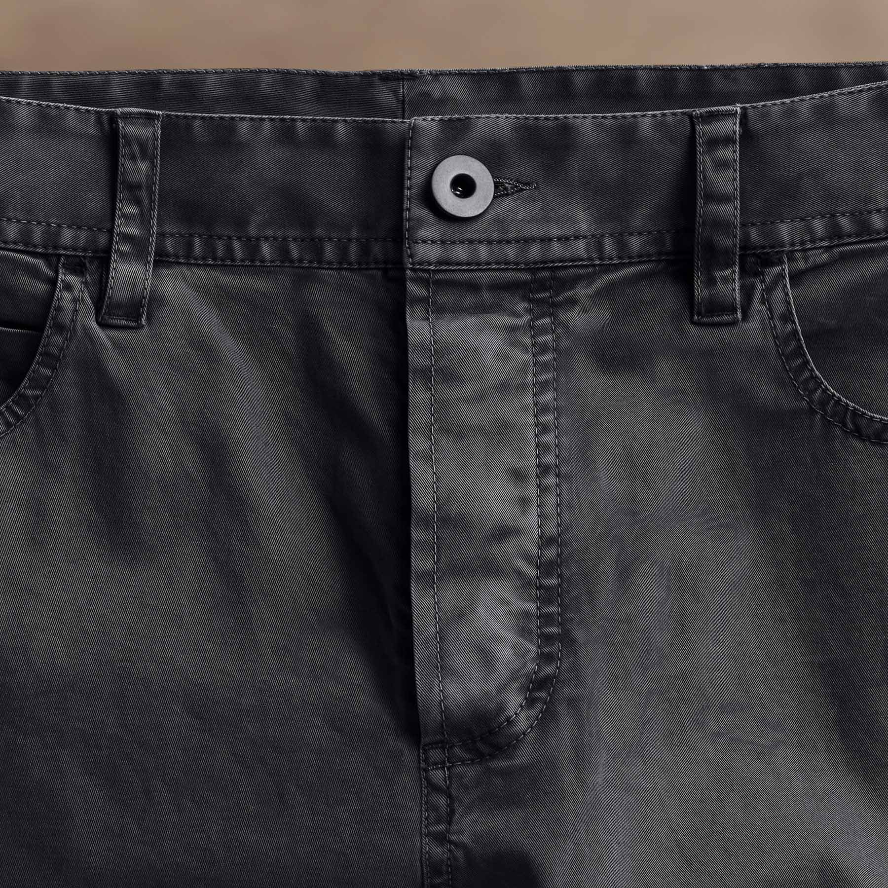 Men's Brushed Twill 5-Pocket Comfort Pants in Magma Pigment - Perfect for Casual Wear, Outdoor Activities & Lounge Relaxation