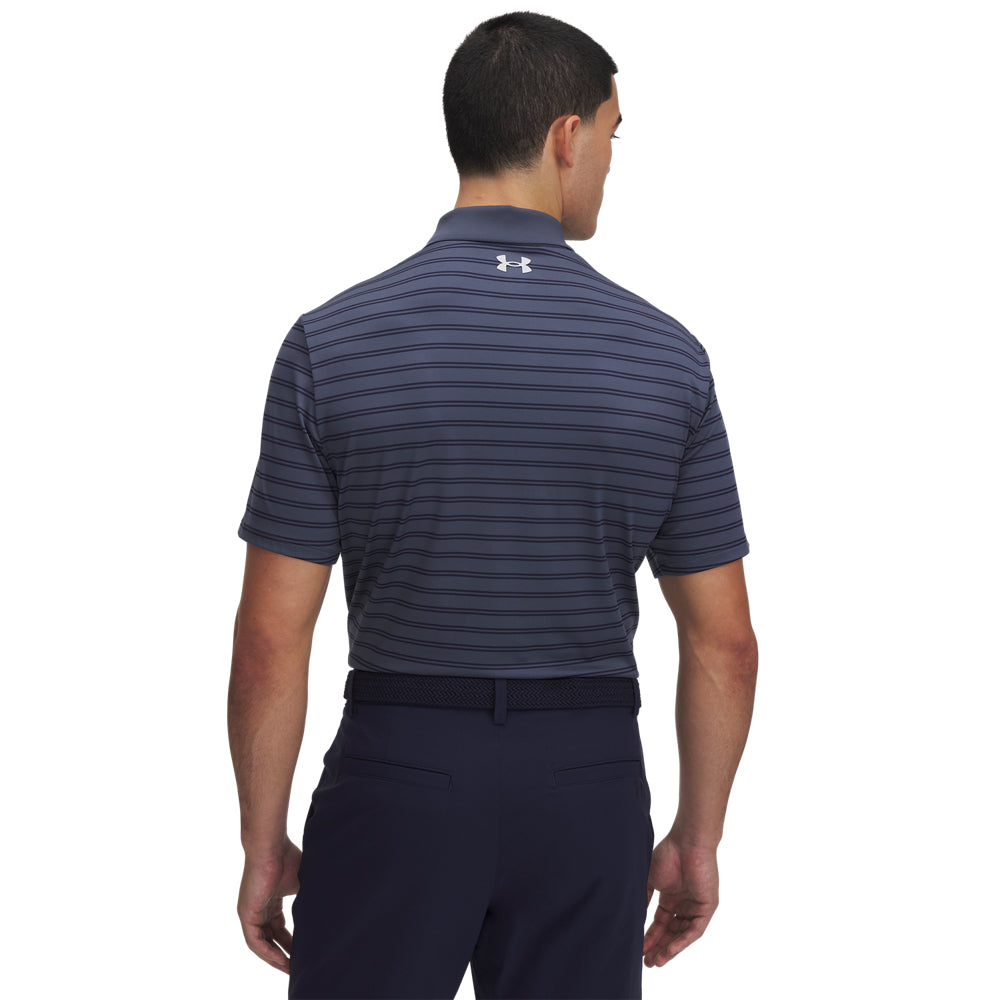 Men's Under Armour Match Play Stripe Polo Shirt - Moisture-Wicking Golf & Casual Wear for Men | Perfect for Golf, Office & Outdoor Activities