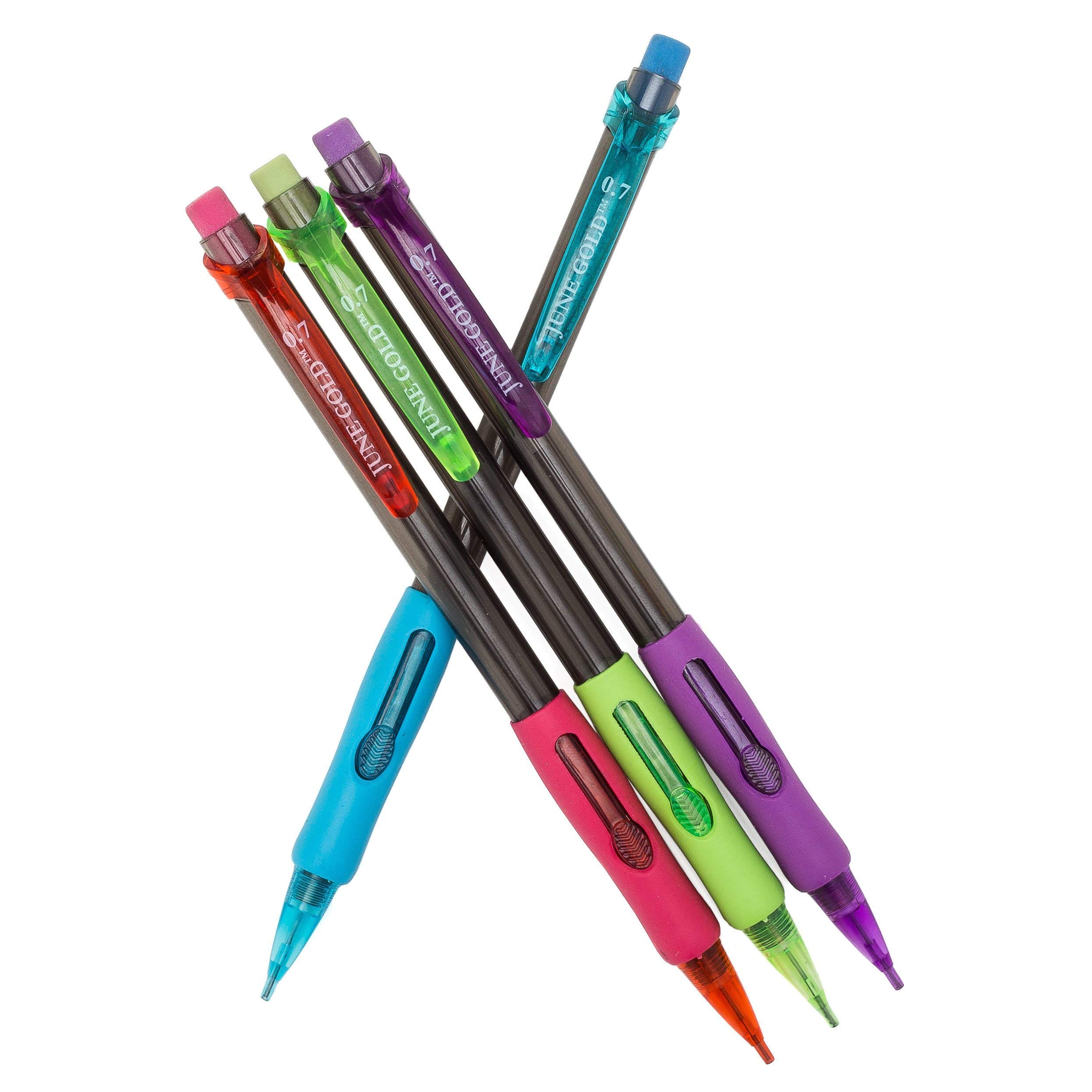 June Gold 39 Chisel Tip Dry Erase Markers - 13 Vibrant Colors & 72 Mechanical Pencils (0.7mm HB #2 Lead) with Extra Refills - Perfect for Classroom, Office & Art Projects