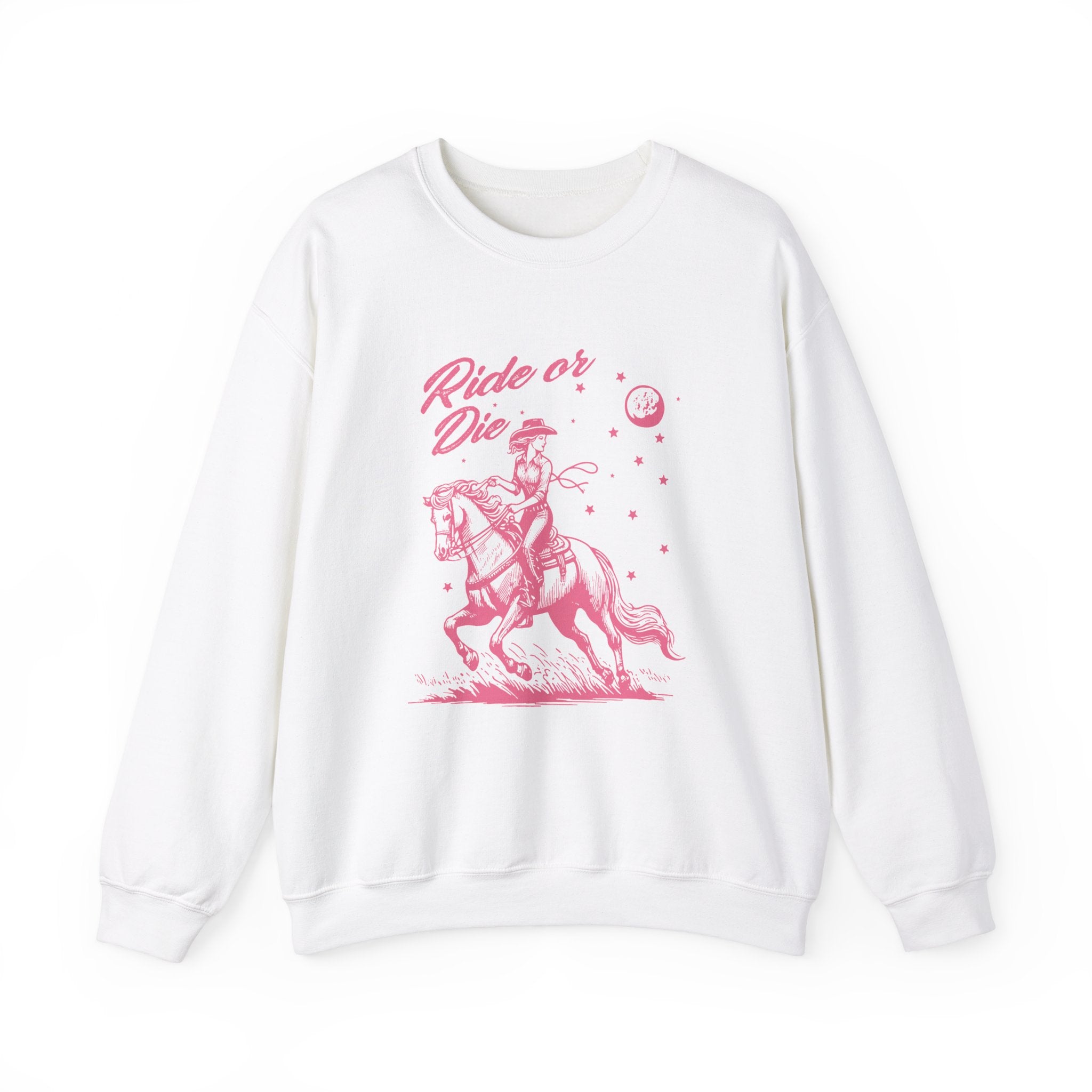 Ride Or Die Crewneck Sweatshirt - Trendy Unisex Pullover for Streetwear & Casual Outfits - Perfect for Everyday Wear, Gym, and Urban Fashion