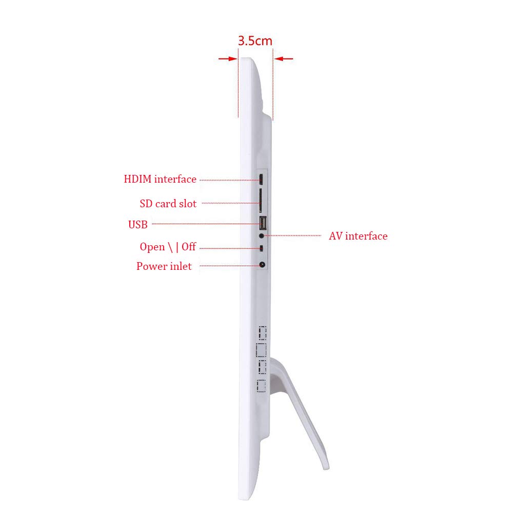 18.5 Inch Digital Advertising Display Stand - Full HD 1366x768 Resolution Wall Mounted Electronic Signage for Retail Stores, Restaurants & Shopping Malls - Perfect for Promotions, Menu Boards & Product Showcases