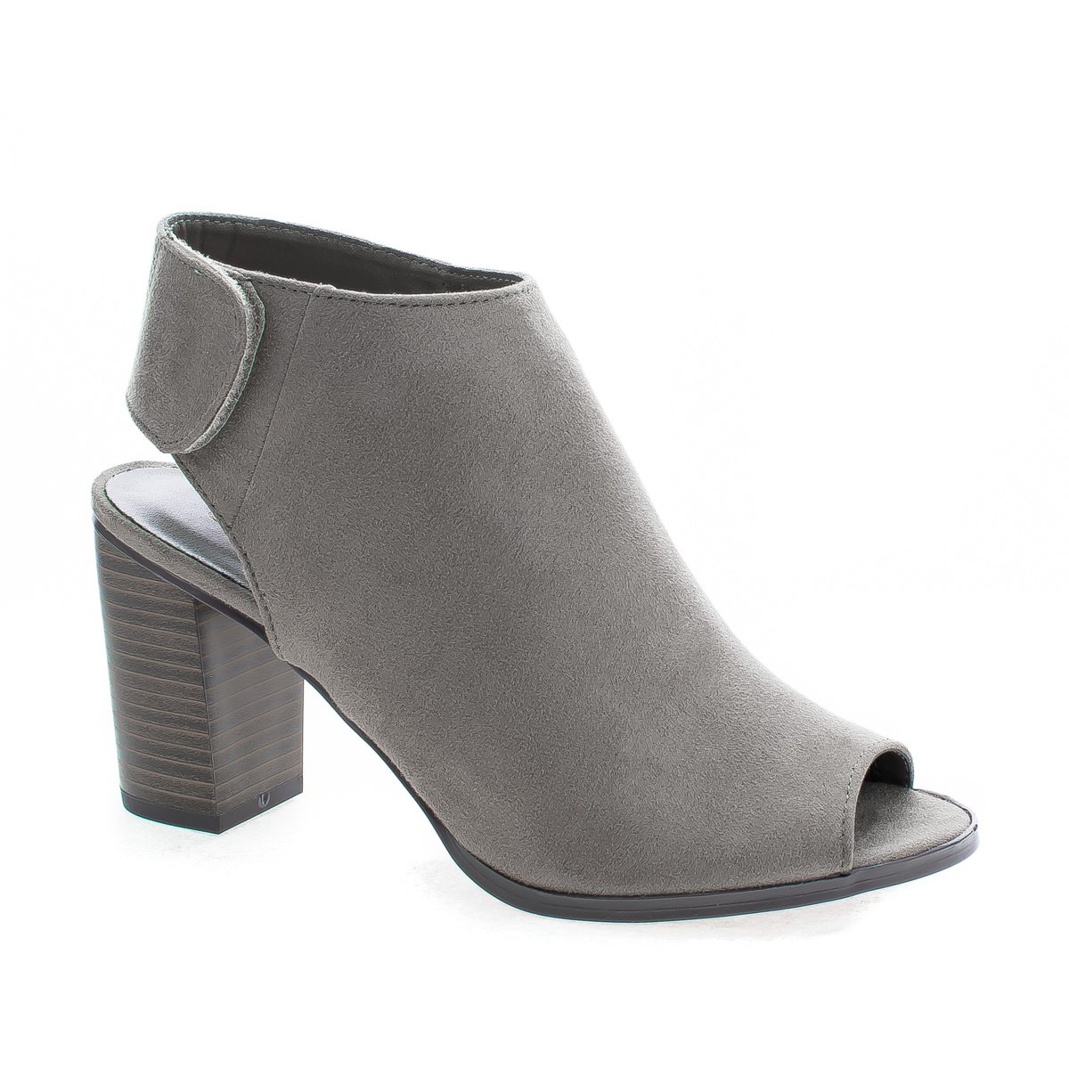 Peep Toe Hook and Loop Sling Back Mule Heel Sandals for Women - Comfortable Summer Dress Shoes for Casual Outings, Office Wear & Date Nights