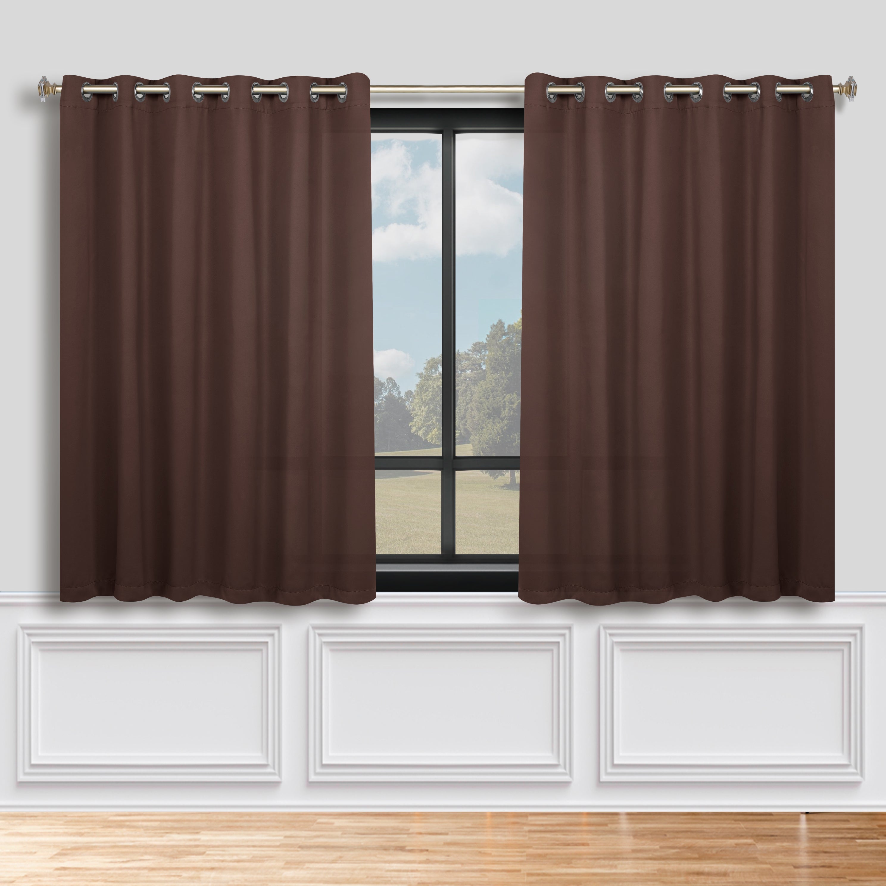 Blackout Curtains Set of 2 - Machine Washable, Room Darkening, Noise Reducing & Thermal Insulated for Bedroom, Nursery & Home Theater
