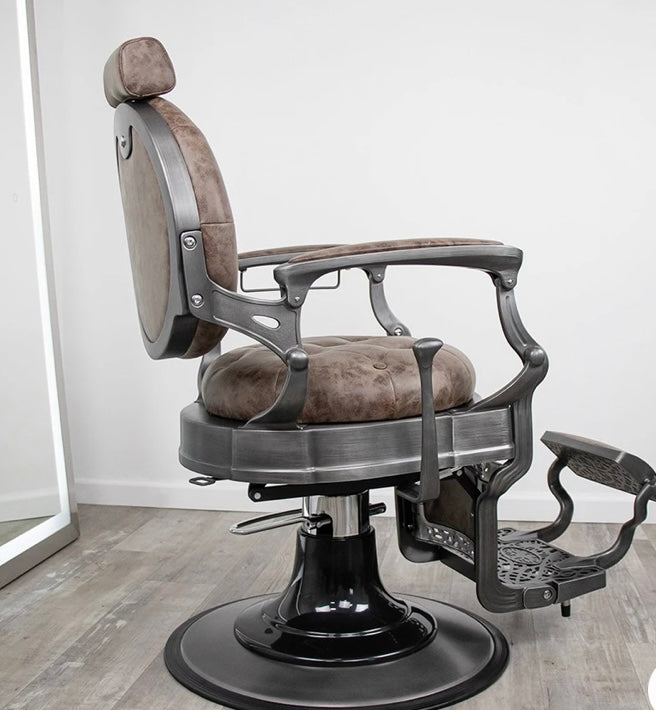 Professional Dynasty Barber Chair - Heavy Duty Hydraulic Salon Chair for Haircuts & Styling - Perfect for Barbershops, Salons & Home Grooming