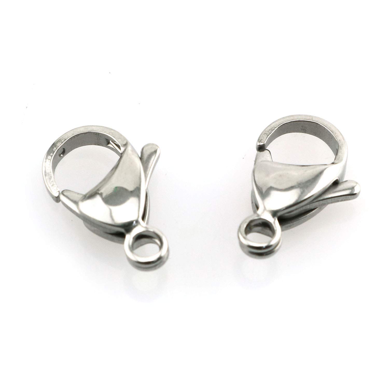 Tegg 60PCS 6 Sizes 304 Stainless Steel Lobster Claw Clasps - Jewelry Making Supplies for Necklaces, Bracelets & DIY Crafts - Perfect for Handmade Jewelry, Gifts & Fashion Accessories