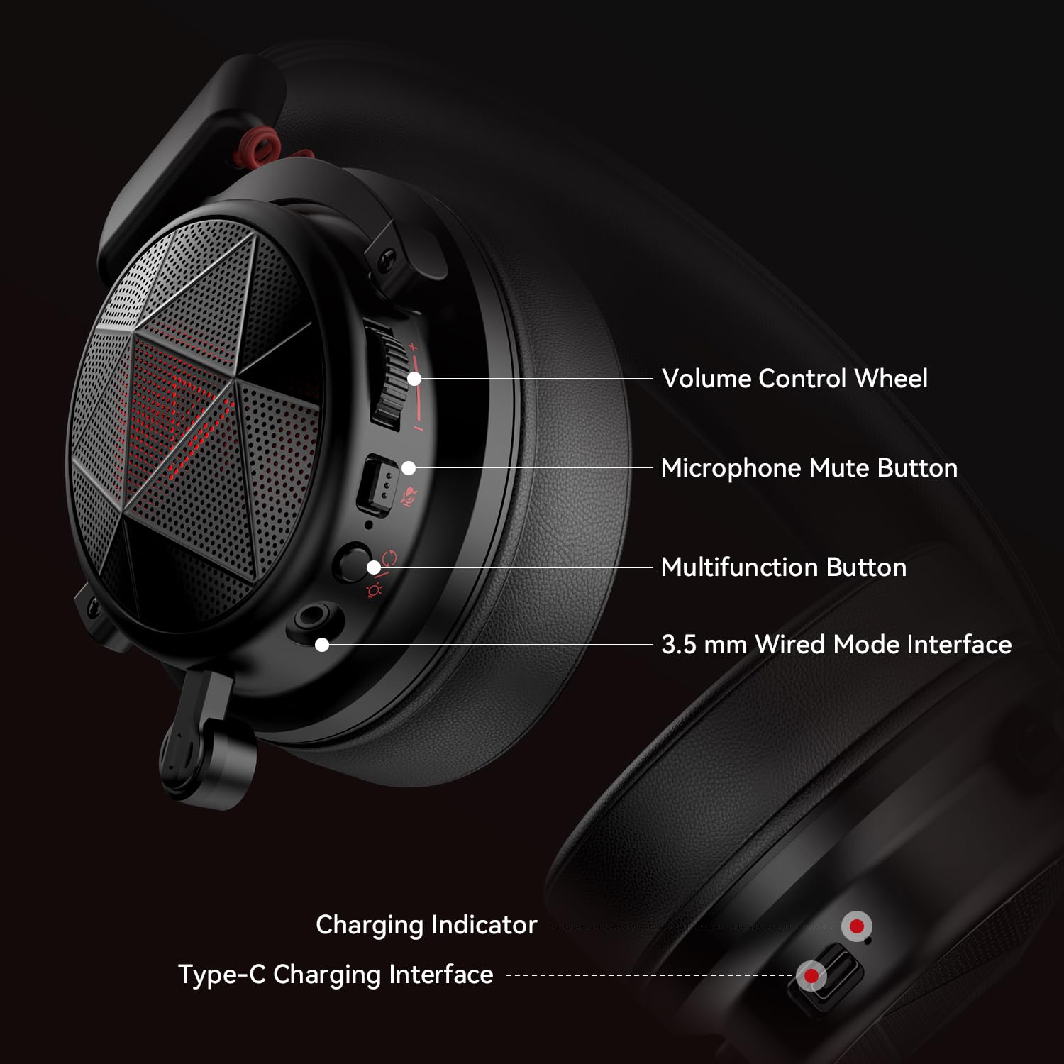EKSA E900X 5.8G Wireless Gaming Headset with Microphone - Noise Cancelling Over-Ear Headphones for PC, PS4, PS5, Laptop, TV - 7.1 Surround Sound & Dual Mic ENC Technology - Perfect for Gaming, Music, Online Meetings & Home Entertainment