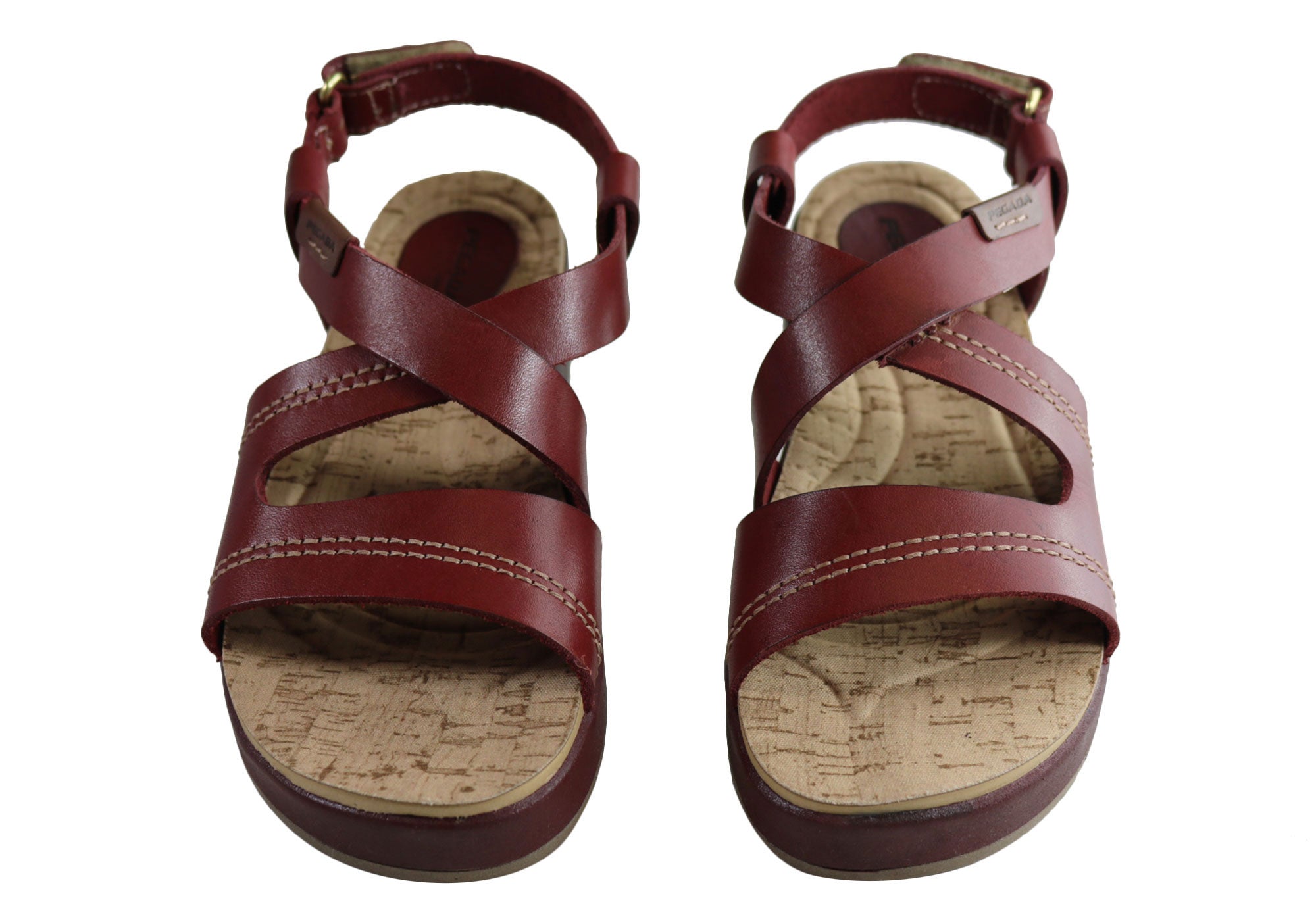 Pegada Tracie Women's Comfort Cushioned Leather Sandals - Handmade in Brazil - Perfect for Beach, Vacation & Summer Walking