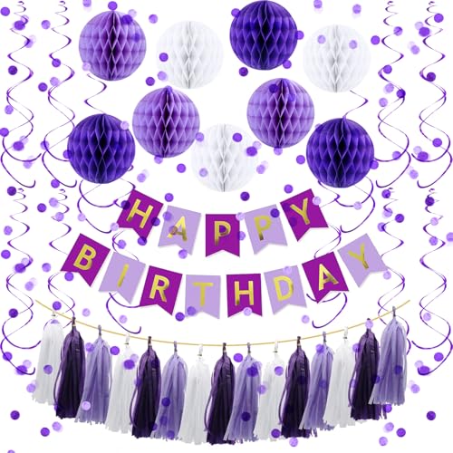Purple and White