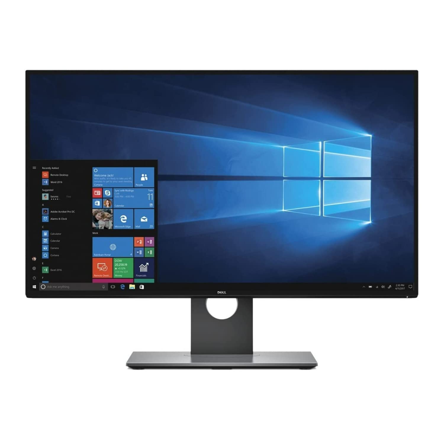 Dell UltraSharp U2717D 27-inch QHD InfinityEdge LED Monitor (Renewed) - Perfect for Home Office, Graphic Design & Gaming