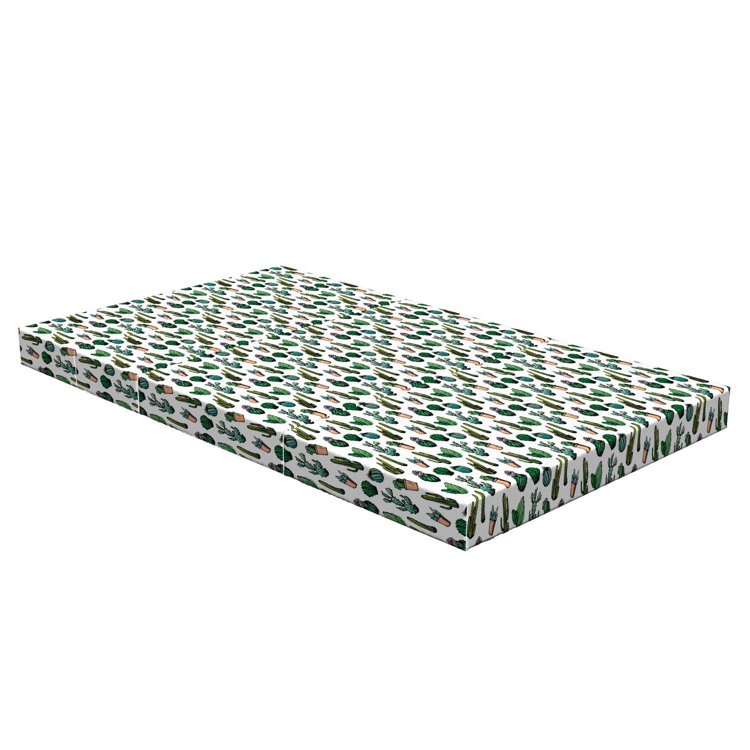 Ambesonne Cactus Foldable Mattress - 78.7