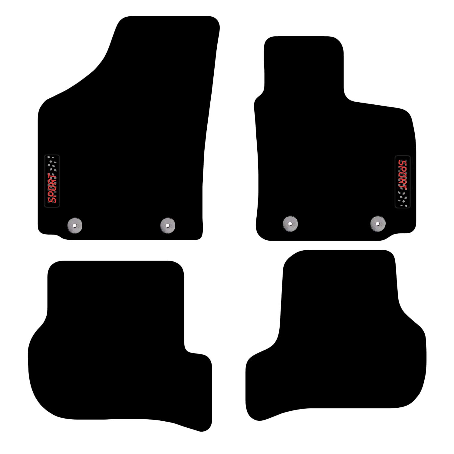 Premium Custom Fit Car Floor Mats for Seat Leon 2005-2009 - Non-Slip Luxury Carpets with Logo - Perfect for Daily Commute & Road Trips