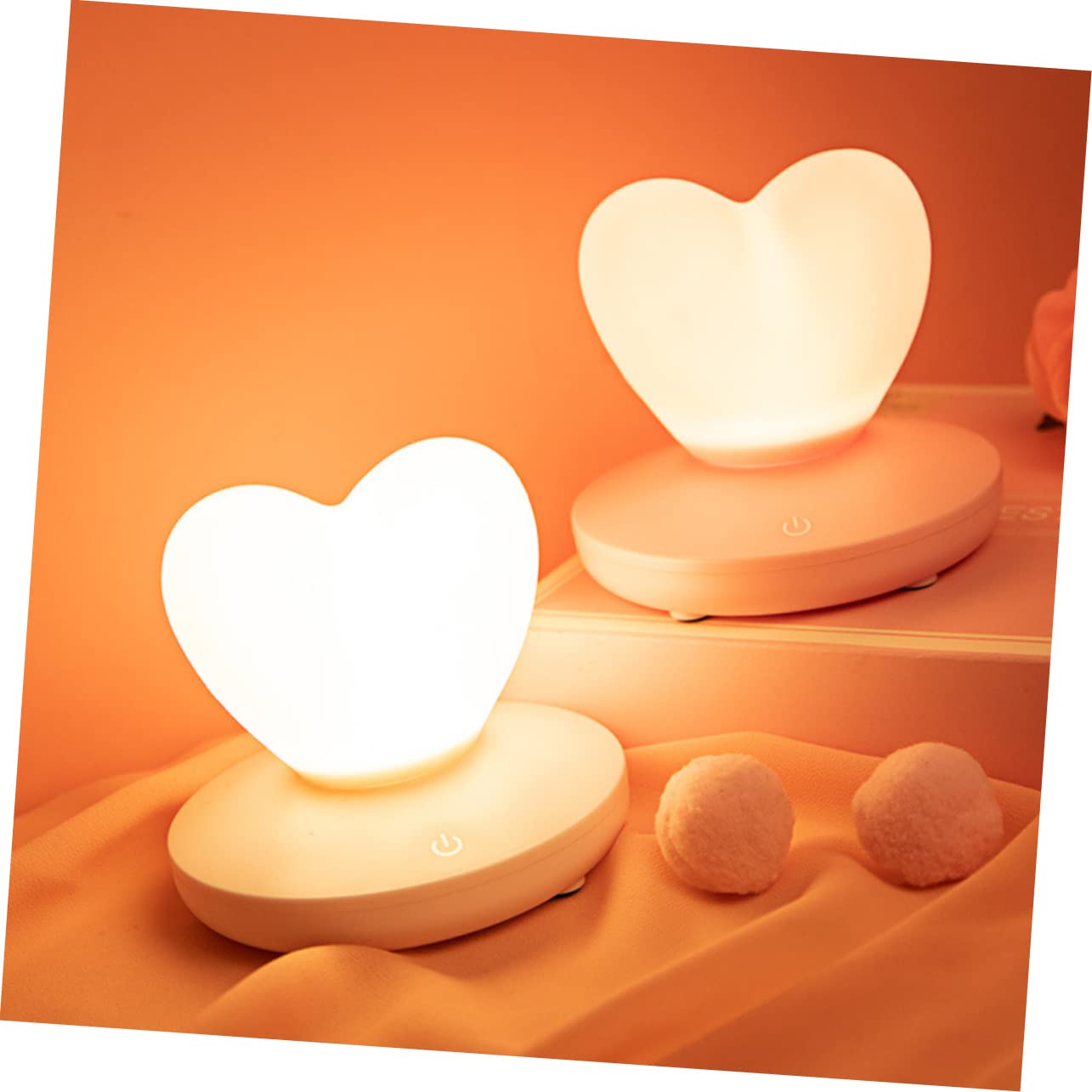 ARTIBETTER 2-Pack Rechargeable LED Night Lights for Kids - Dimmable Bedside Lamp with Auto Sensor, Perfect for Nursery, Bedroom, Hallway & Bathroom Nighttime Safety