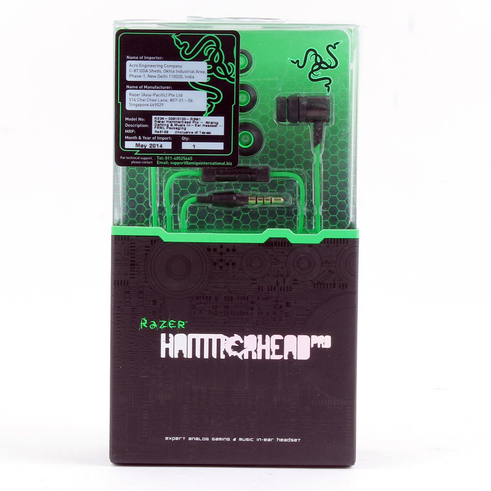 Razer Hammerhead Pro Gaming Earbuds - Noise Isolating In-Ear Headphones for PC, Mobile & Music | Perfect for Gaming, Workouts & Commuting