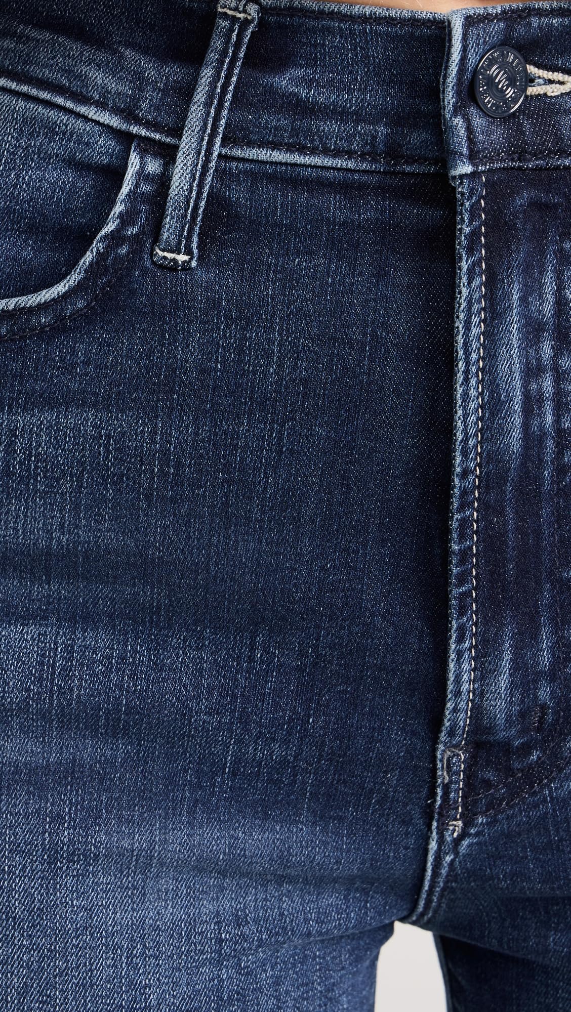 MOTHER Women's The Hustler Ankle Jeans - High Waist Skinny Denim Pants for Casual Wear & Everyday Outfits