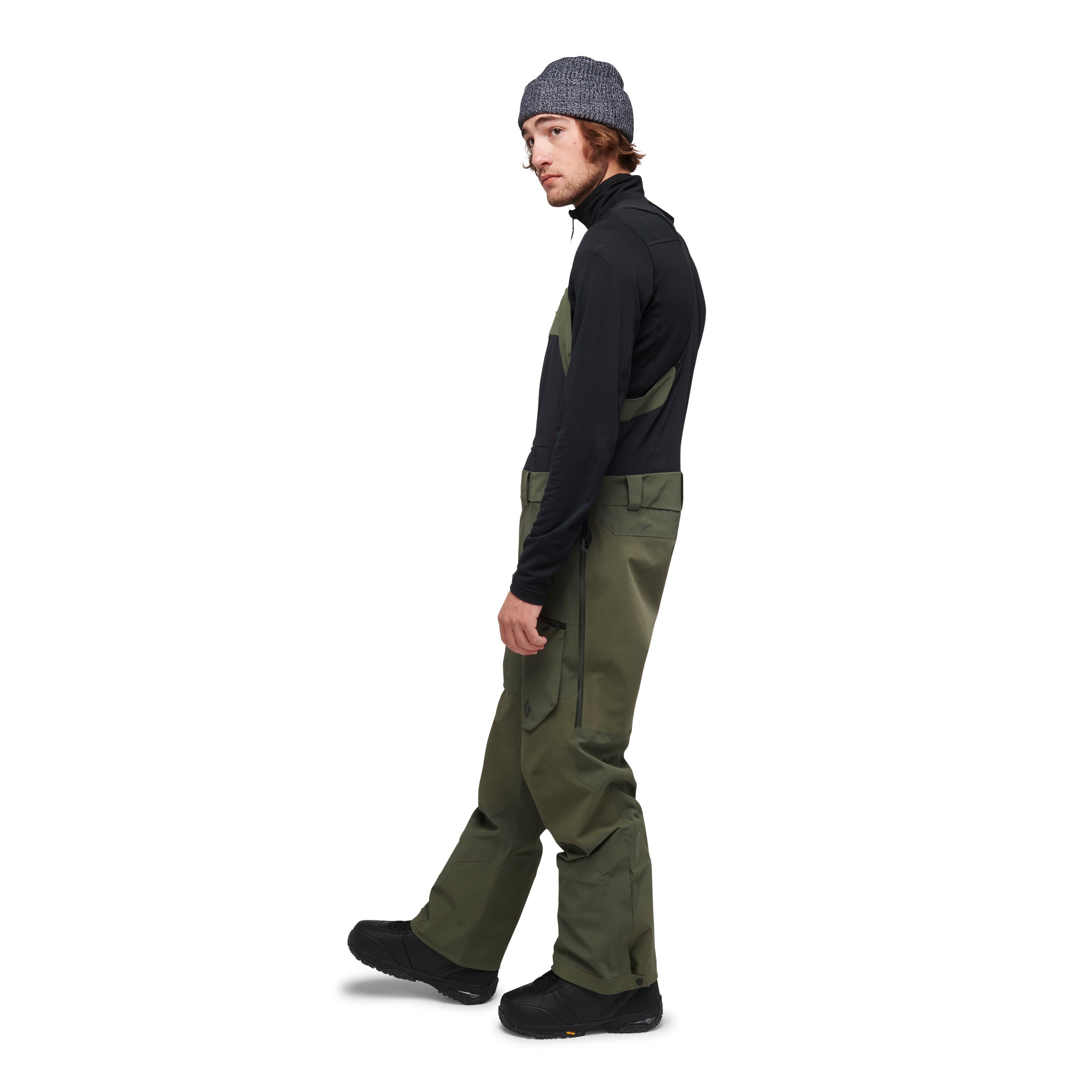 Men's Recon Stretch Pro Bibs - Waterproof & Breathable Work Pants for Construction, Hiking & Outdoor Activities