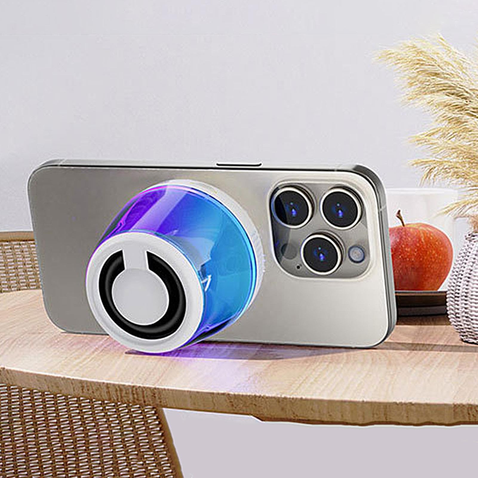 Portable Golf Bluetooth Speaker with Dynamic LED Lights & Magnetic Phone Stand - IPX5 Waterproof, Loud Sound Wireless Speaker for Kids, Outdoor, Kayaking, Party, Beach, and Camping Use