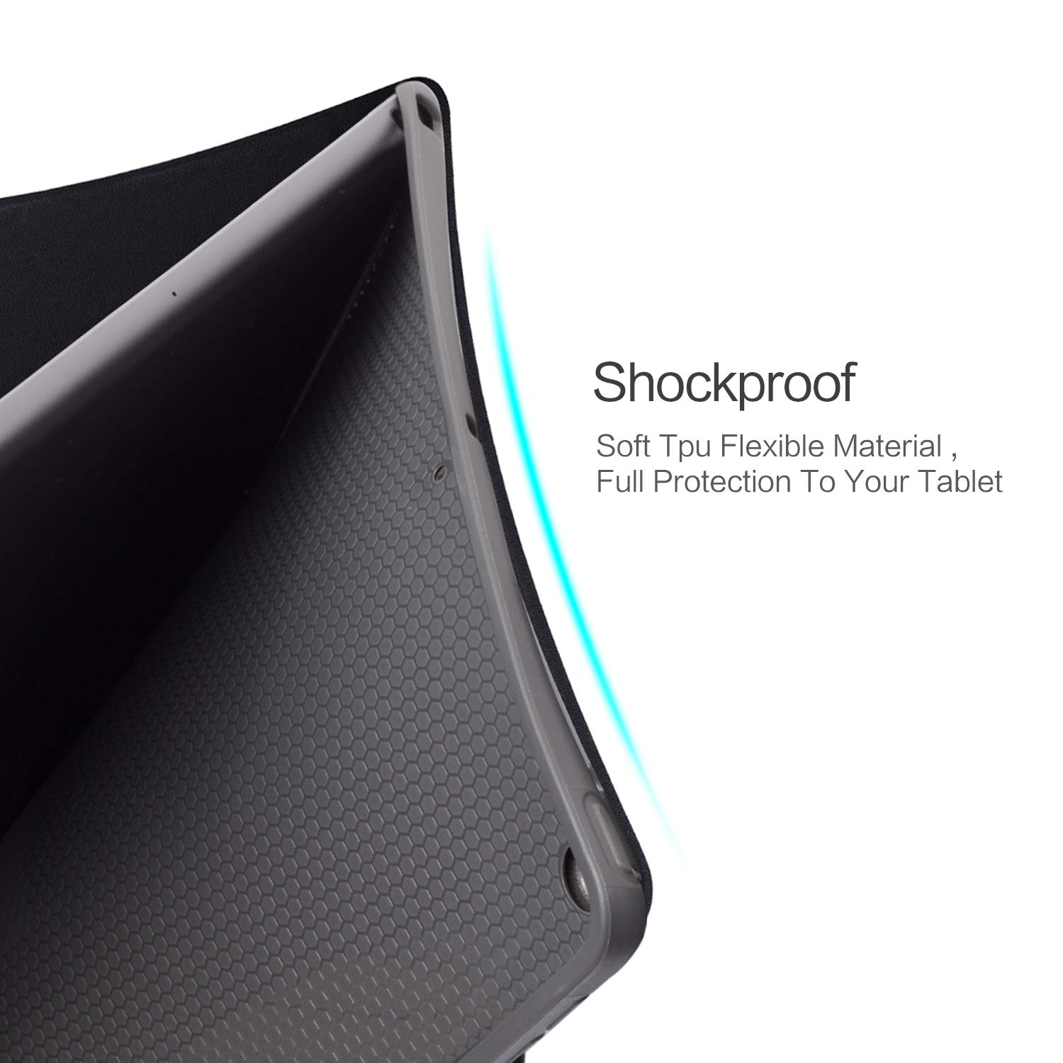 Premium Leather iPad 10.2 Case for 7th/8th/9th Gen (2019-2021) - Vimorco Protective Cover with Auto Wake/Sleep & Adjustable Stand | Perfect for Work, Study & Travel (Black Cat Design)