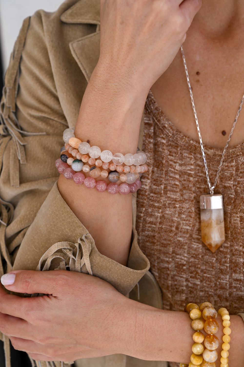 Always Moving Forward Sunstone Bracelet - Natural Gemstone Healing Jewelry for Positive Energy & Motivation | Perfect for Meditation, Yoga & Daily Wear