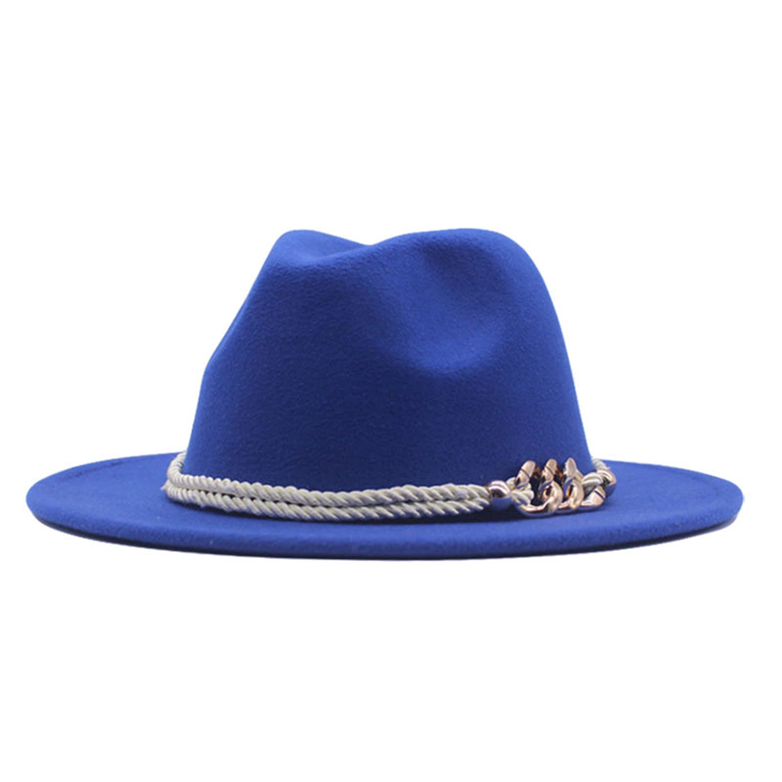 Stylish Women's Wool Fedora Hat with Wide Belt & Panama Buckle - Classic Floppy Design for Baseball, Travel & Outdoor Activities | Fashionable Sun Hat for Women