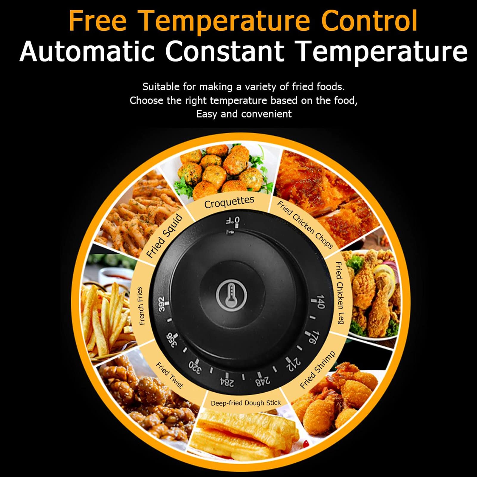 12L Electric Deep Fryer with Basket & Lid - Dual Detachable Tank, U-Shaped Stainless Steel Heating Tubes - Perfect for French Fries, Onion Rings, Fried Chicken - Ideal for Home Kitchen, Restaurants & Outdoor Cooking