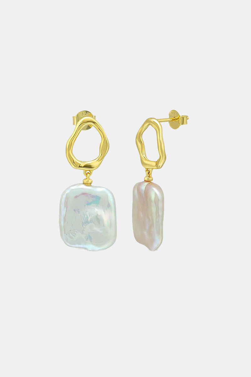 Shore Gold Earrings for Women - Elegant Dangle Hoop Earrings for Daily Wear, Parties & Special Occasions