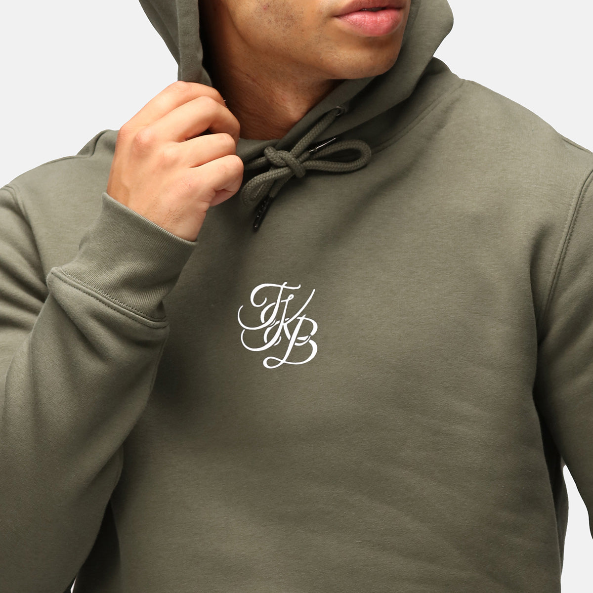 TKB Men's Organic Cotton Khaki Hoodie - Soft & Comfortable Pullover for Casual Wear, Outdoor Activities & Loungewear