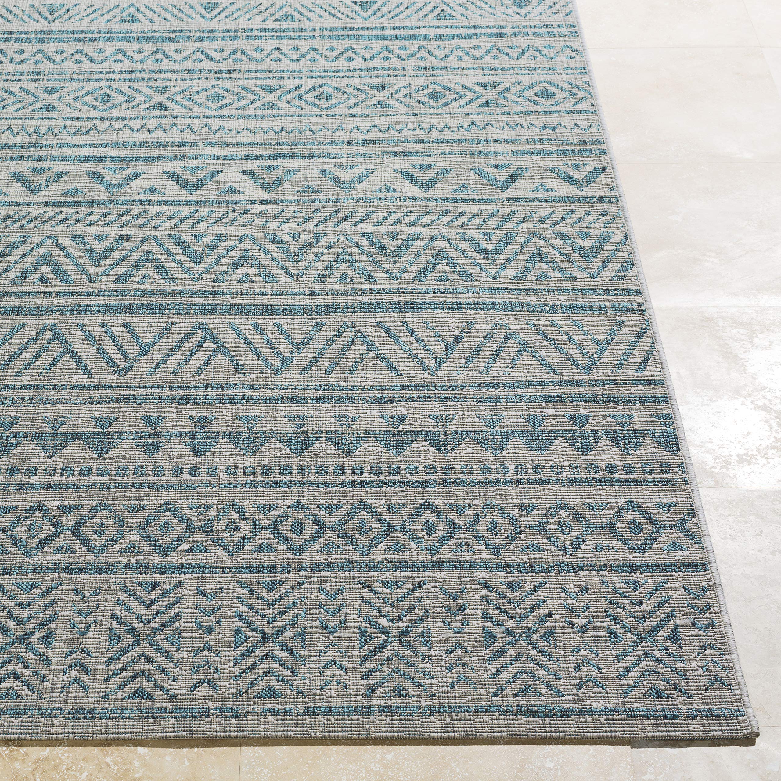 Artistic Weavers Esperanza/Renate 5x8 Feet Teal Area Rug - Soft Modern Bohemian Design for Living Room, Bedroom & Home Decor