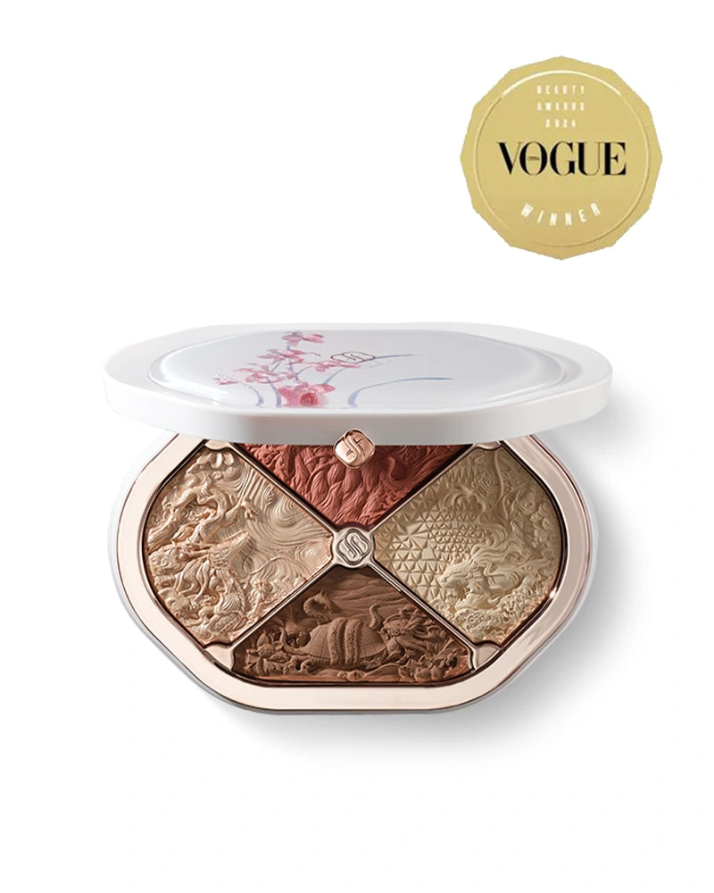 Eastern Beasts Sculpting Makeup Palette - Ode to Embroidery | Professional Contouring & Highlighting Kit for Dramatic Eye Looks | Perfect for Stage Makeup, Cosplay, and Special Events