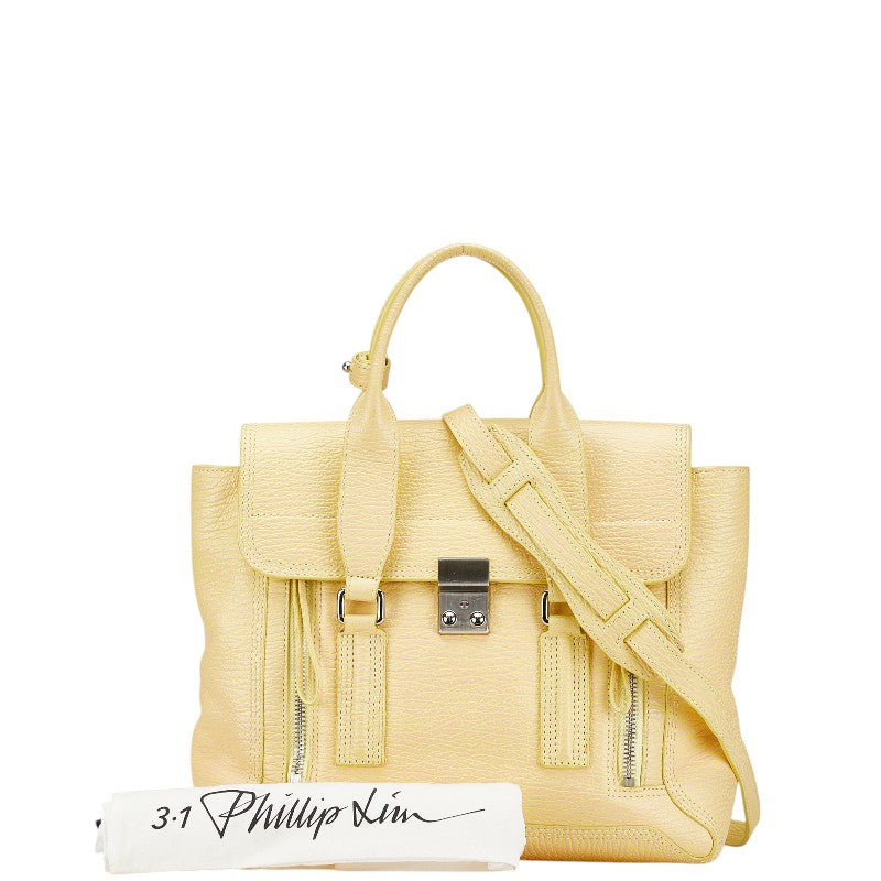 3.1 Phillip Lim Genuine Leather Pashli Medium Satchel - Two-Way Handbag for Women, Perfect for Work, Travel & Everyday Use