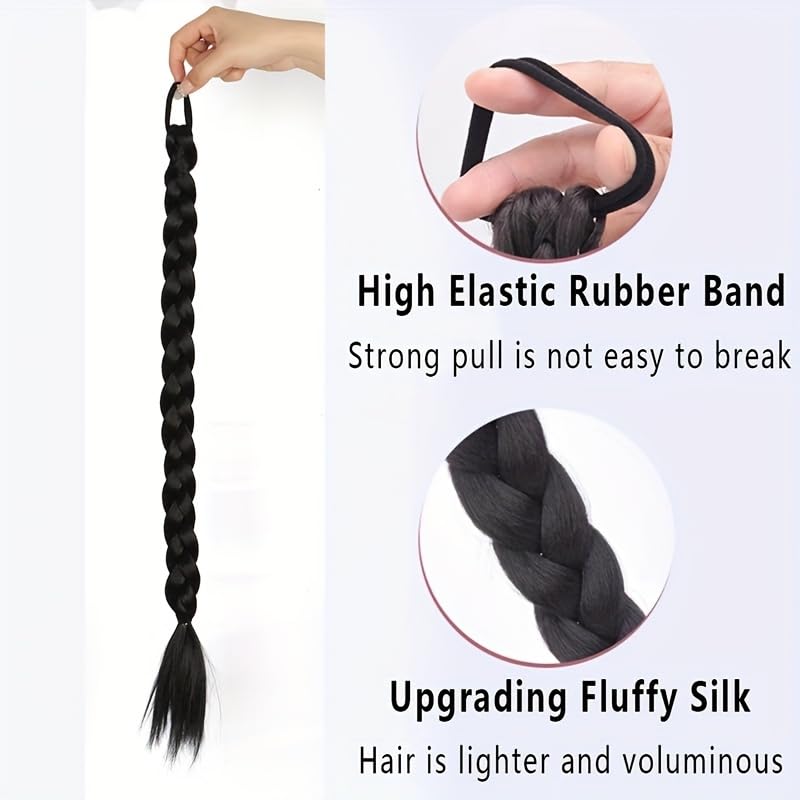 CHANDERKASH 24 Inch Hair Parandi - Premium Women's Hair Extensions for Bun & Braid Styles | Natural Looking Hair Accessories for Weddings, Parties & Daily Wear