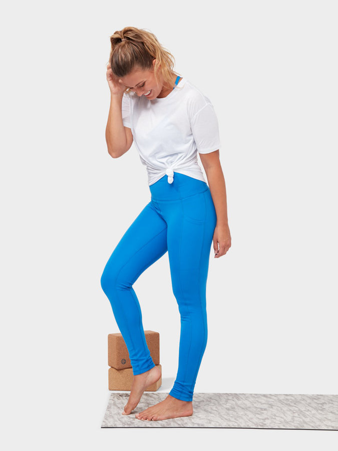 Manduka Renew High Rise Women's Yoga Leggings - Breathable Workout Pants for Pilates, Running & Gym - Premium Comfort & Performance Activewear