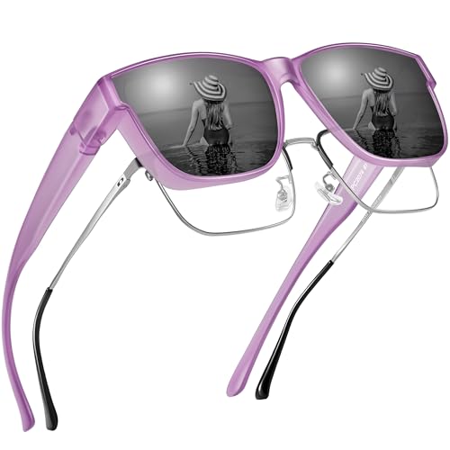 A09 Matte Transparent Purple Frame/Grey Lens
