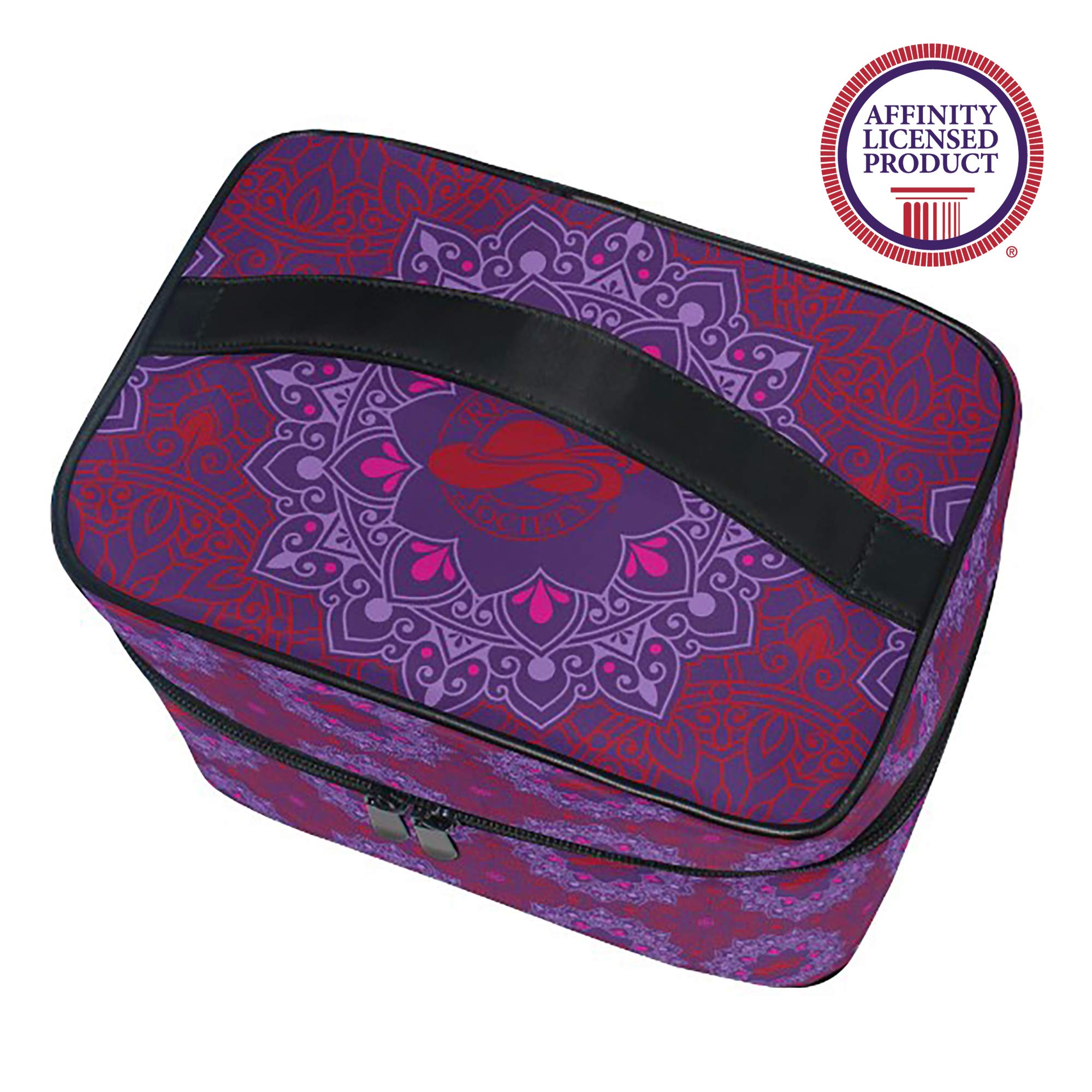 Bad Bananas Red Hat Society Cosmetic Case - Stylish Makeup Organizer for Travel & Daily Use - Perfect for Brushes, Lipsticks & Beauty Essentials