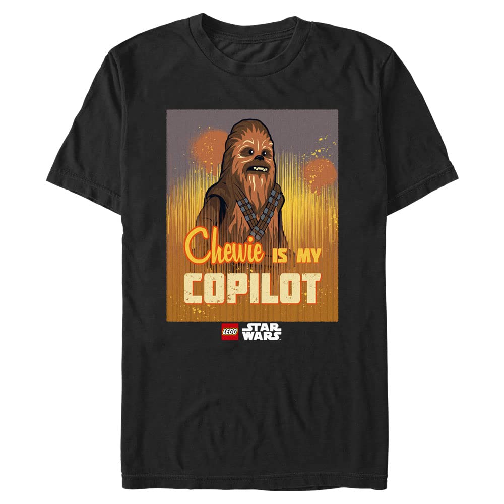 Lego Star Wars Chewbacca Copilot Graphic T-Shirt for Men - Cool Short Sleeve Tee for Fans, Cosplay & Casual Wear