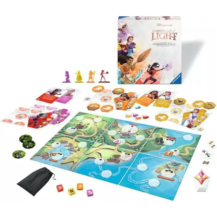 Disney Chronicles of Light: Darkness Falls - Adventure Board Game for Kids & Families | Perfect for Game Nights, Birthday Gifts & Disney Fans