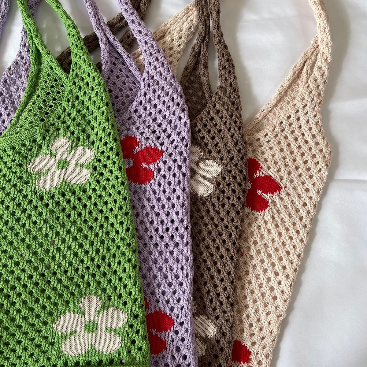 Stylish Women's Knit Mesh Hobo Shoulder Bag - Lightweight Hollow Tote for Shopping, Beach & Daily Use