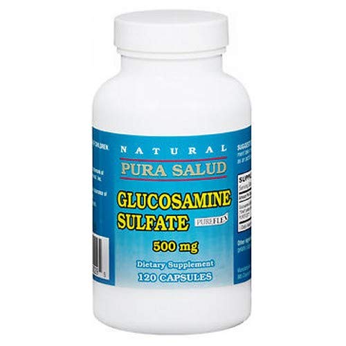 Pura Salud Glucosamine Sulfate 500mg - 120 Tablets per Bottle (Pack of 4) | Joint Pain Relief & Mobility Support for Active Adults & Seniors | Ideal for Daily Use, Workouts & Arthritis Care