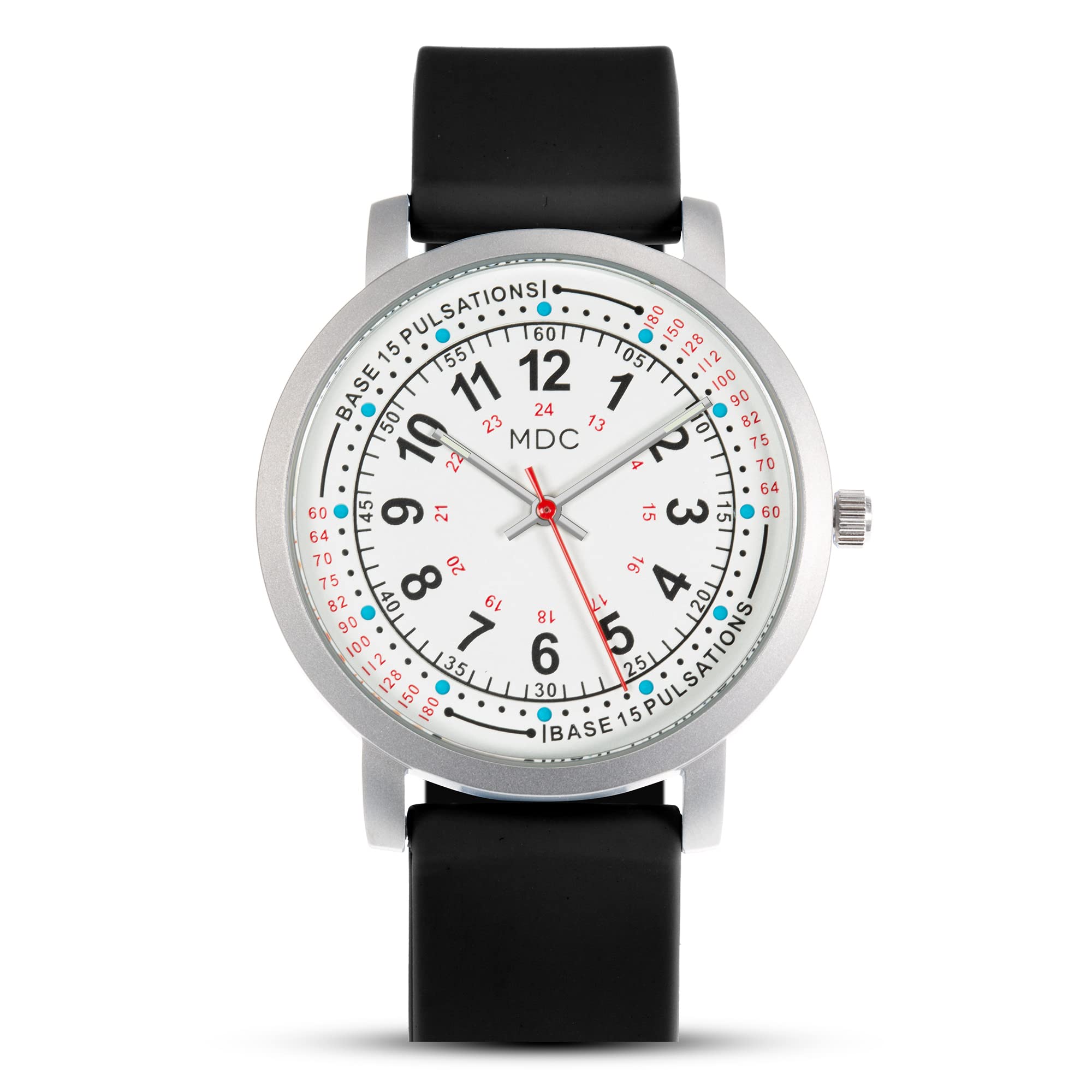 Nurse Watch with Sweeping Hand - 5ATM Waterproof, Glow in Dark - for Medical & Nursing Professionals