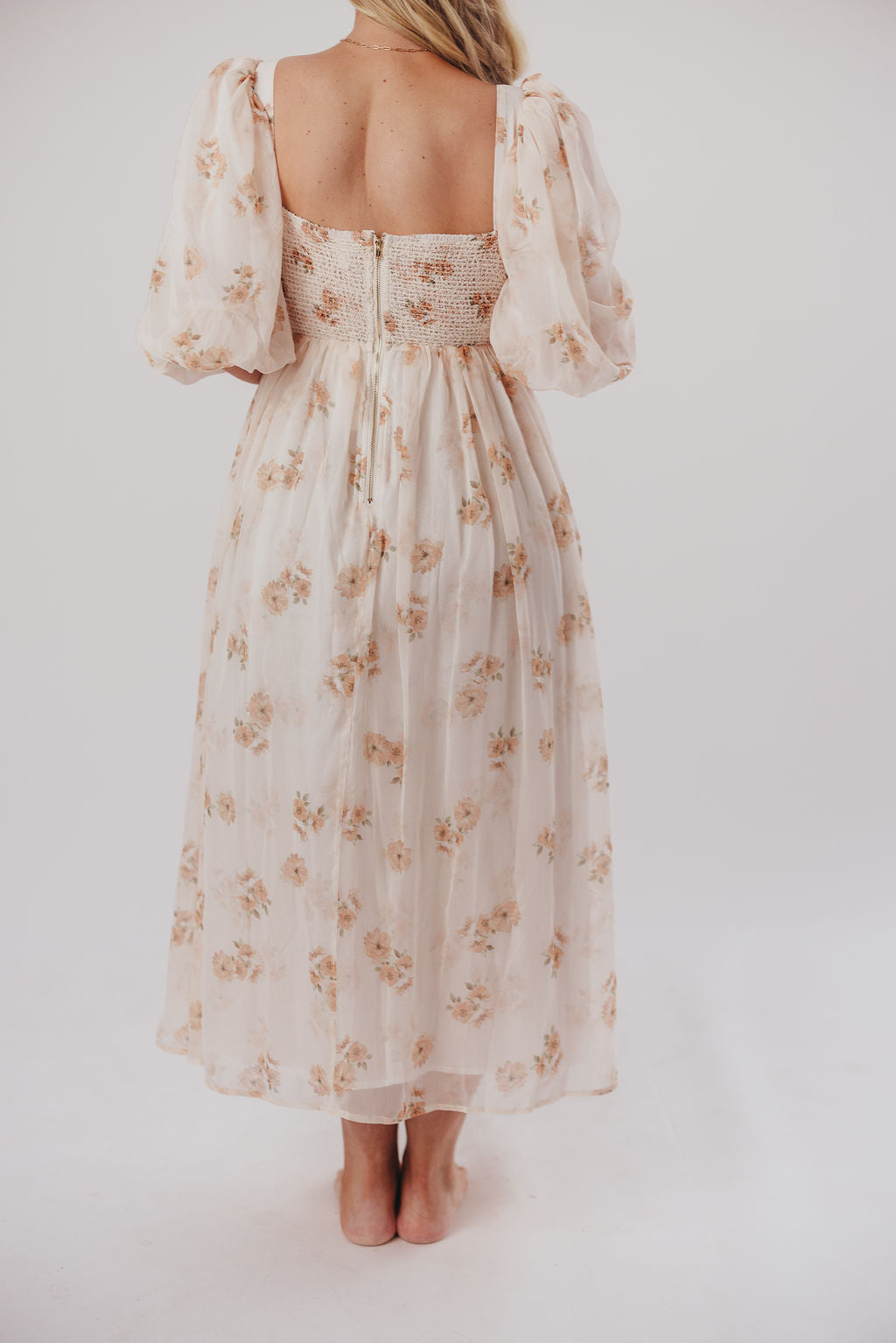 Harlow Maxi Dress in Taupe Floral - Bump Friendly Maternity Dress with Inclusive Sizing (S-3XL) | Perfect for Pregnancy, Beach Vacations & Special Occasions