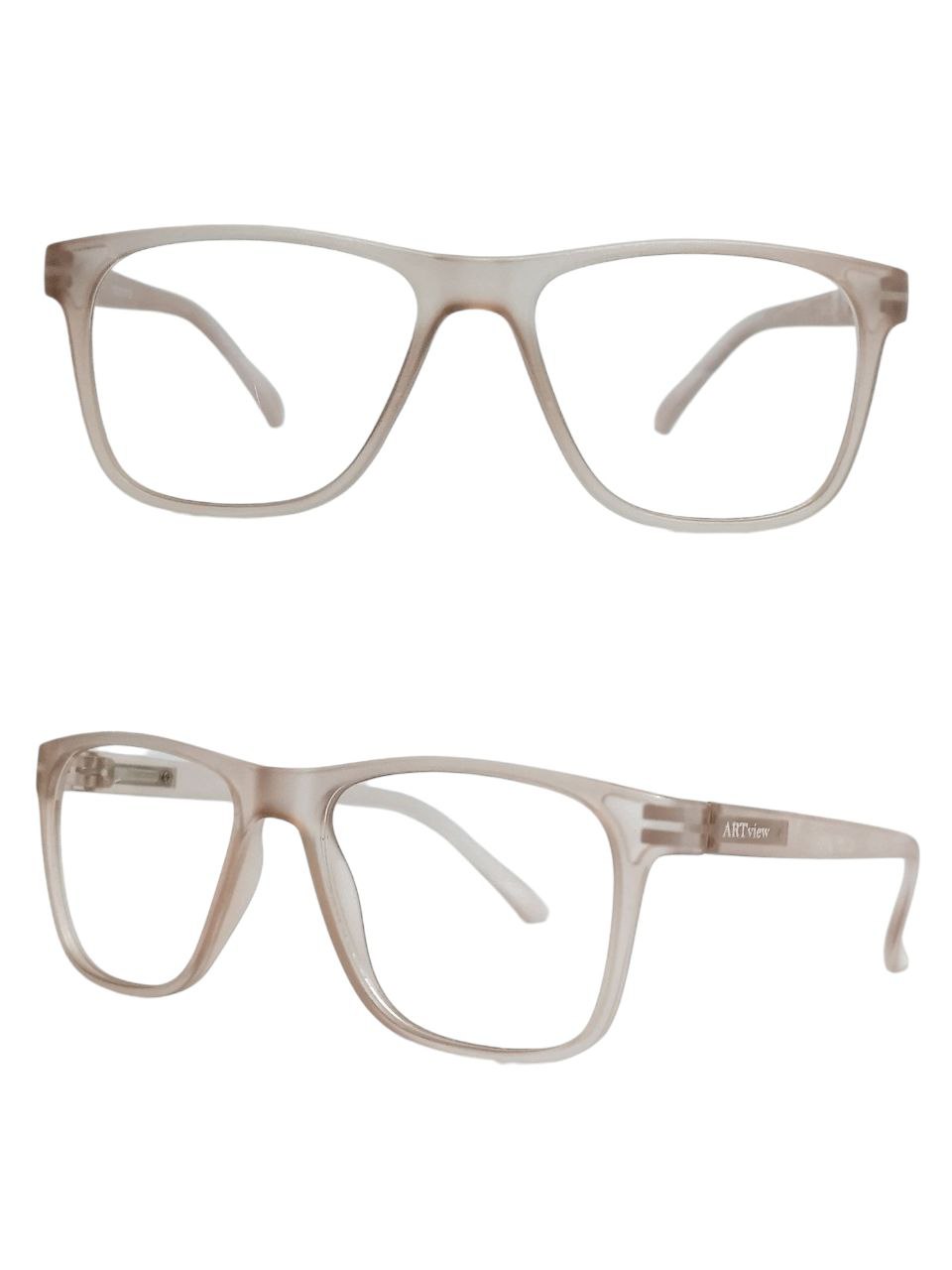 ARTView Mirage Transparent Square Glasses – Trendy Prescription Eyewear for Men & Women – Perfect for Office, Reading & Fashion Accessories