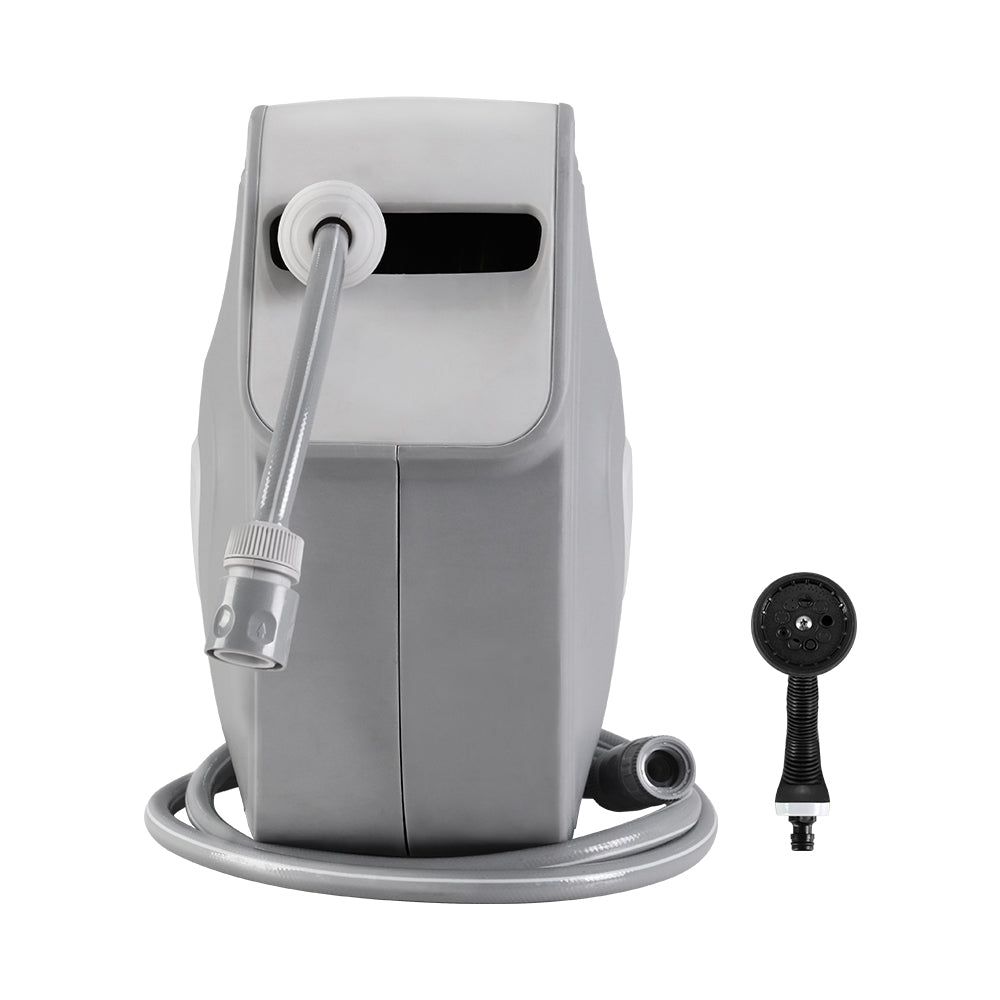 30M Retractable Garden Hose Reel with Auto Rewind & Spray Gun - Perfect for Lawn Care, Car Washing, and Outdoor Cleaning